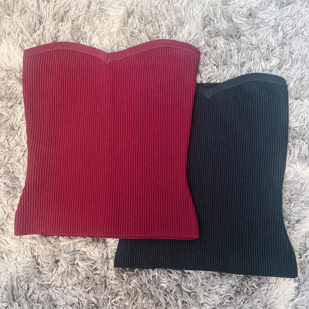 Ribbed tube tops